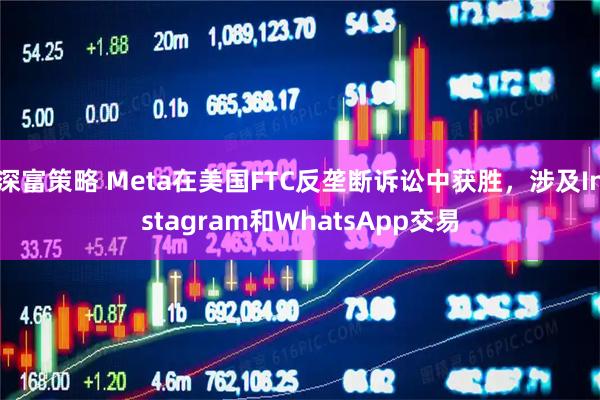 深富策略 Meta在美国FTC反垄断诉讼中获胜，涉及Instagram和WhatsApp交易