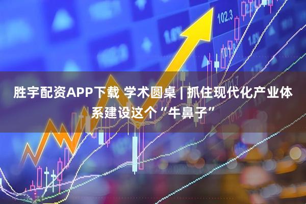 胜宇配资APP下载 学术圆桌 | 抓住现代化产业体系建设这个“牛鼻子”