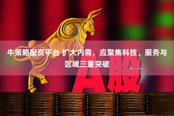 牛策略配资平台 扩大内需，应聚焦科技、服务与区域三重突破